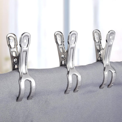 WEBI Pool Cover Clips, 6 Packs 3.3 Inch Beach Towel Clips for Chairs, Above Ground Pool Cover