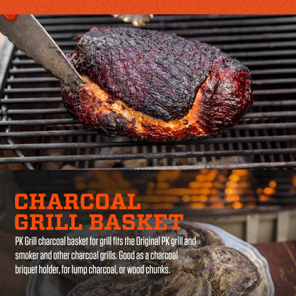 PK Grills Charcoal Basket Tray for Barbecue, BBQ Grill Accessories, Fits PK Original and other Charcoal Grills, PK99090