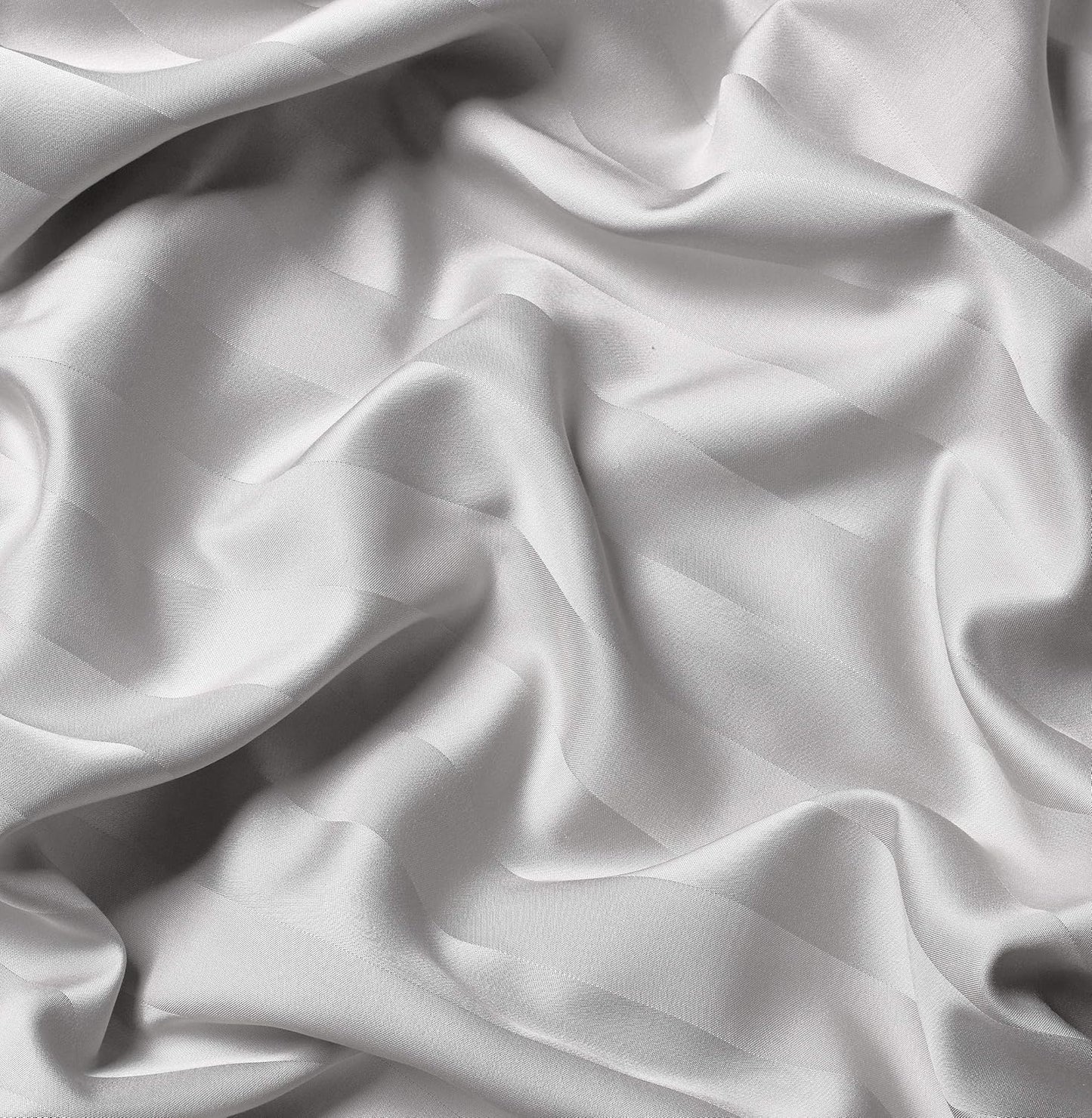 Pure Bamboo King Sheets - Luxuriously Soft 100% Organic Viscose Bed Sheet Set | Jacquard White, Double Stitching, 2-Year Quality Promise