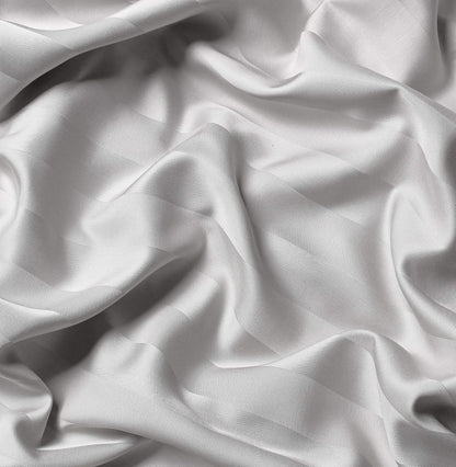 Pure Bamboo King Sheets - Luxuriously Soft 100% Organic Viscose Bed Sheet Set | Jacquard White, Double Stitching, 2-Year Quality Promise