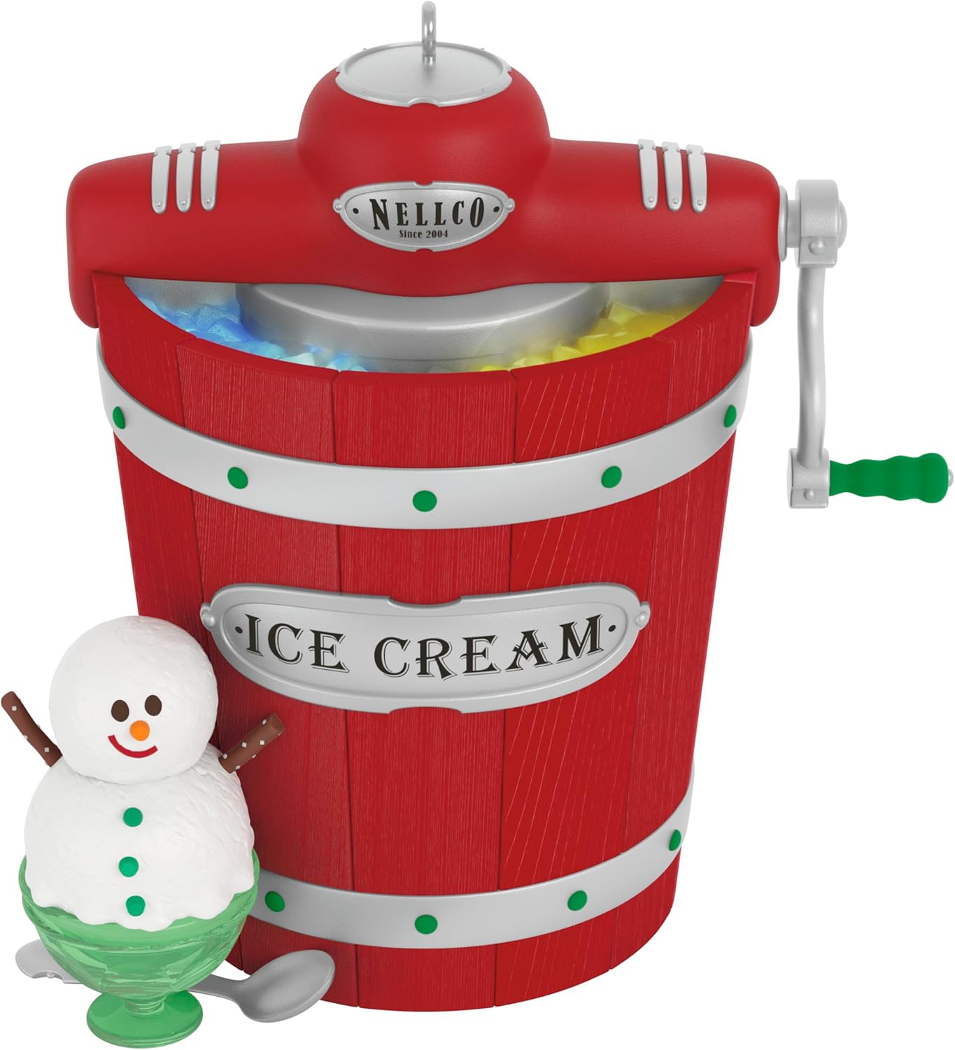 Nostalgic Nellco Ice Cream Maker Ornament with Light & Sound