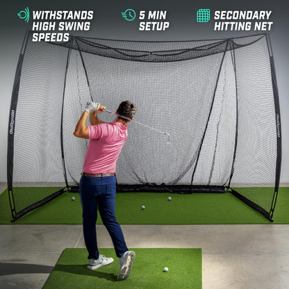 GoSports Range Cage 10 x 8 ft Golf Practice Hitting Net - Classic Net