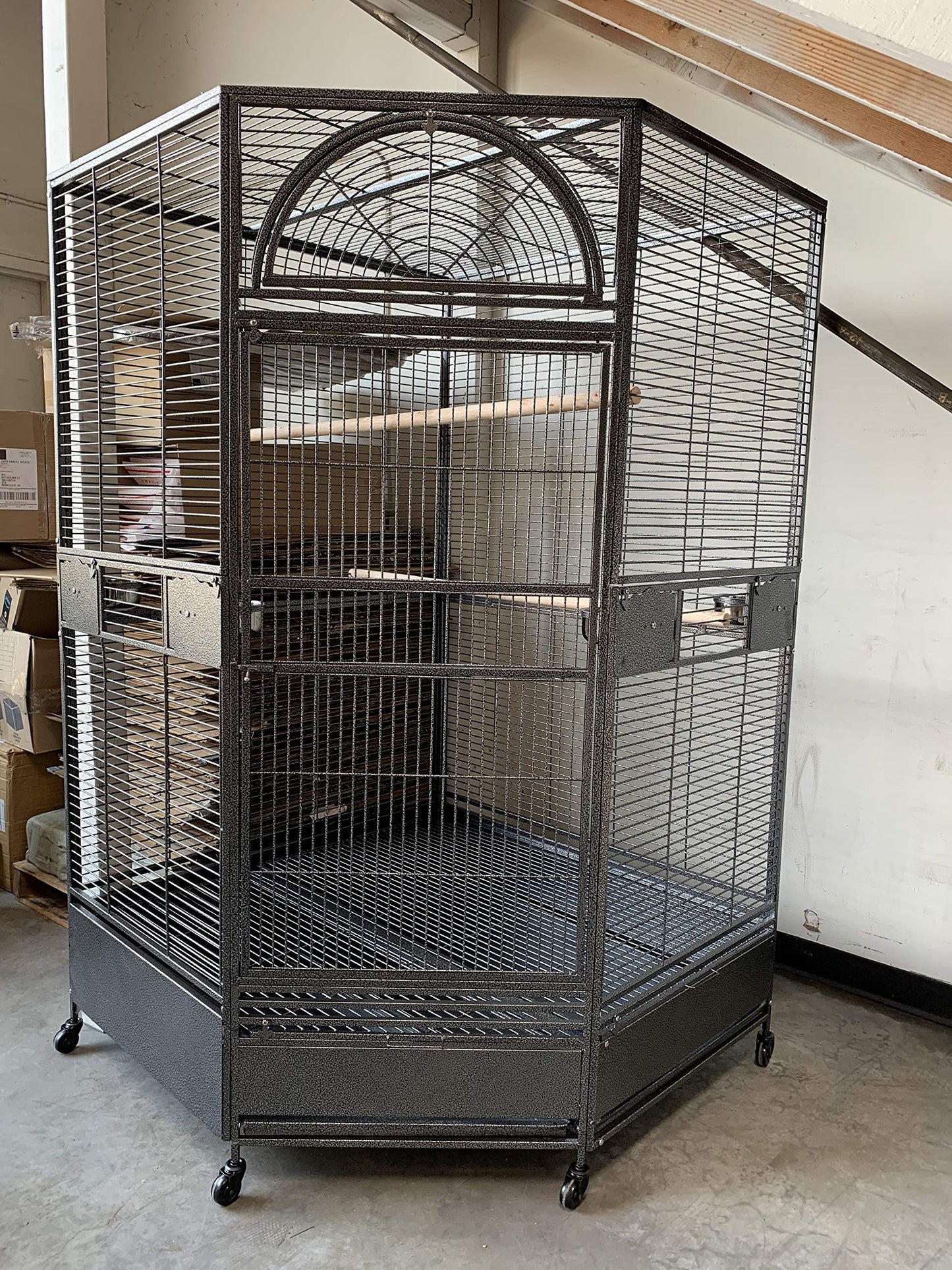 Flyline Parrot Escape Jumbo Corner Bird Cage Aviary (X-Large)