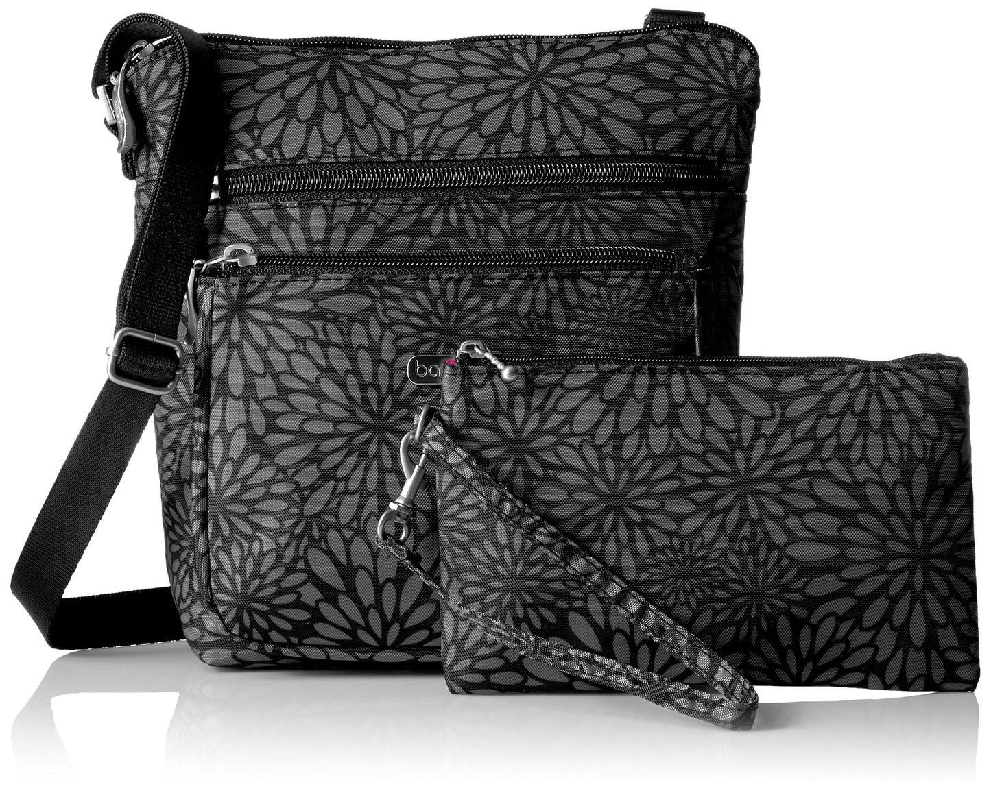 Baggallini Pocket Crossbody Bags for Women 8x8 Small Lightweight Durable Water-resistant Travel Purse W/Rfid