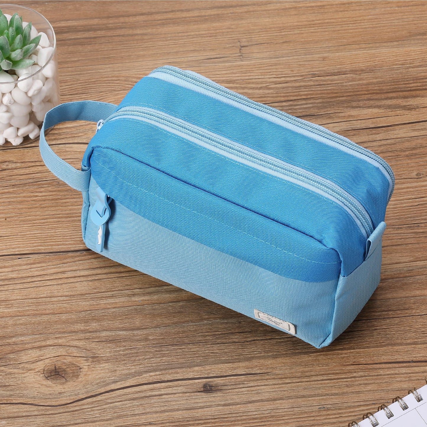 Mr. Pen Large Capacity Pencil Bag, Blue Pencil Pouch, School & College Pencil Case