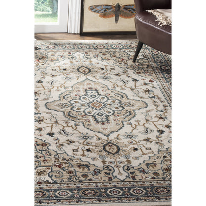 SAFAVIEH Lyndhurst Collection Area Rug - 9' x 12', Cream & Beige, Traditional Oriental Design, Non-Shedding & Easy Care, Ideal for High Traffic Areas in Living Room, Bedroom (LNH338B)