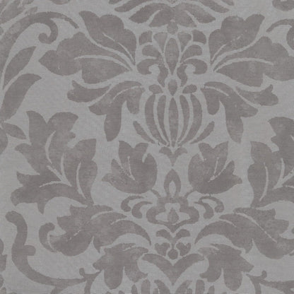 Elrene Home Fashions Antonia Floral Damask Waterfall Window Valance with Tassels, 52"x36", Silver