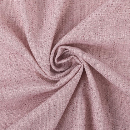 Sun Zero Roxy Generation Slub Texture Tacked Bow Semi-Sheer Tie Top Curtain Panel, 50" x 84", Pink