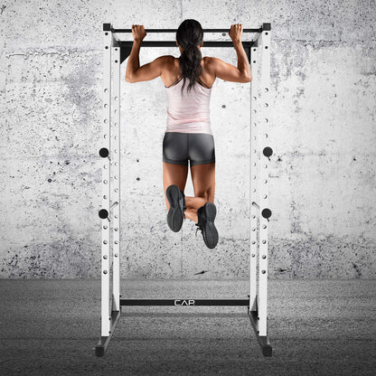 CAP Barbell Full Cage Power Rack, 7-Foot, White