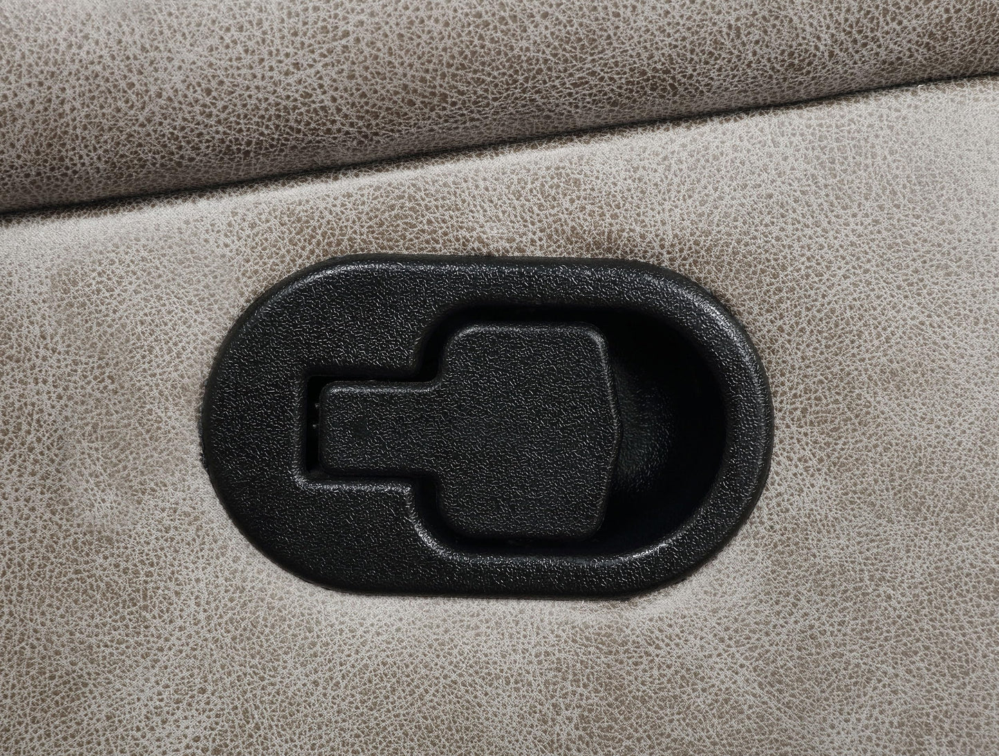 Coaster Home Furnishings - Greer - Faux Leather Upholstered Glider Reclining Loveseat with Console, Built-in Cupholders, Storage and USB Port - Home Theater & Living Room - Taupe - 651352
