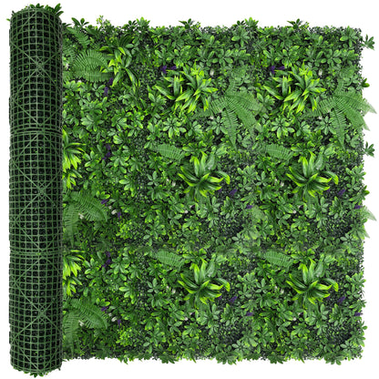 DOPGIB Artificial Green Boxwood Grass Wall Roll: 60"x128"(53.5 SQFT) UV Protected Ivy Privacy Hedge Fence Screen for Chain Link Fences Panel Indoor,Outdoor Patio Balcony & Garden