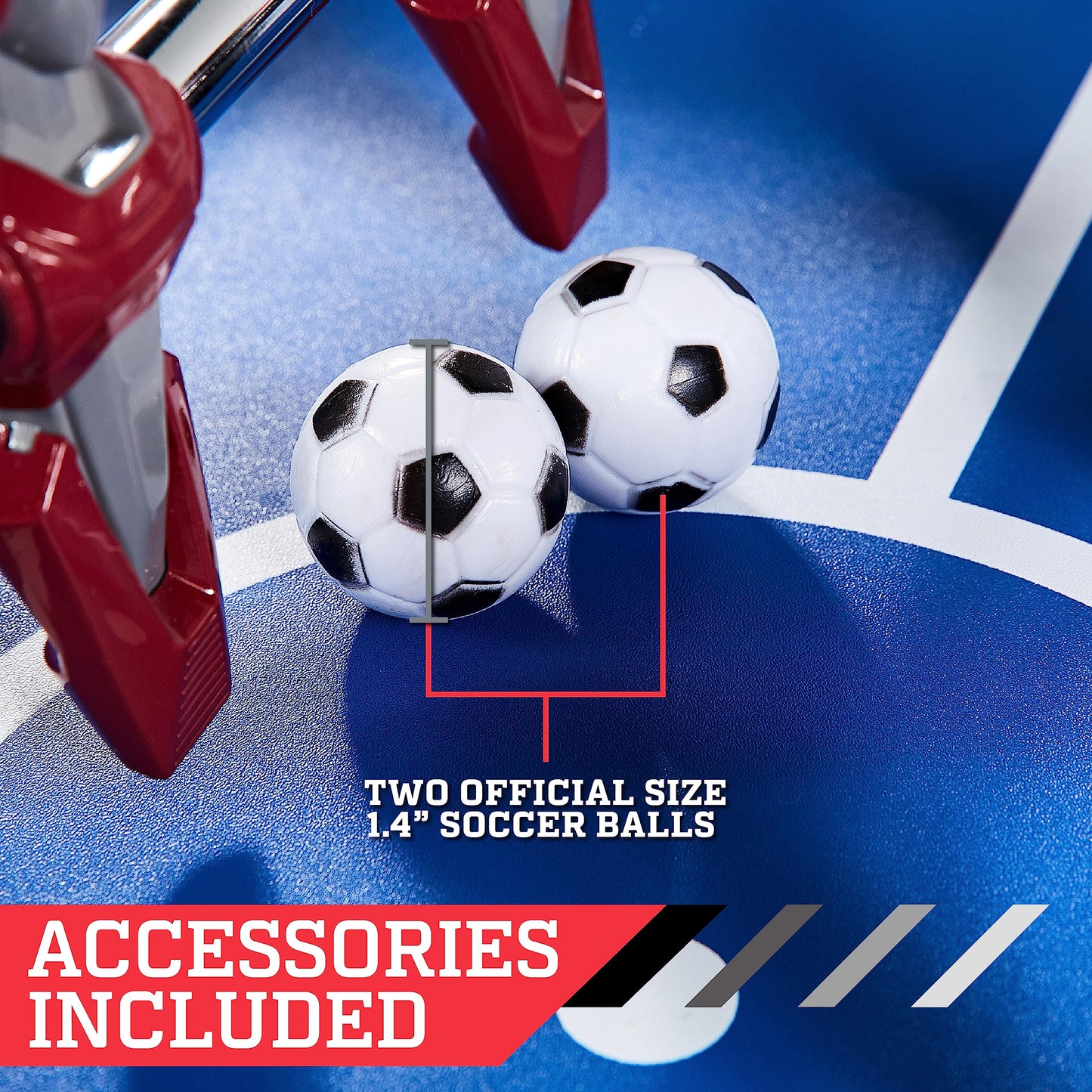 Hall of Games 56" Arcade Foosball Table, Black/Grey
