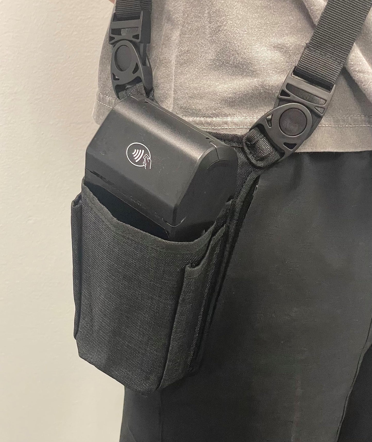 Toast Go 1 / Toast Go 2 Payment Pouch with Sling/Waistband and Rugged Metal Belt Clip