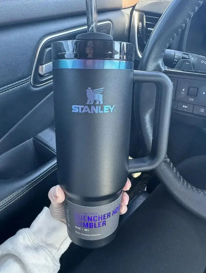 Plating Black Stanley Quencher H2.0 Tumbler – 40 oz Travel Cup