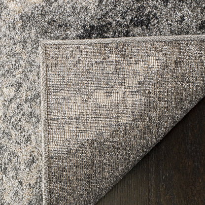 SAFAVIEH Area Rug 8x10 - Retro Collection - Large - Grey & Ivory, Modern Abstract Design, Non-Shedding & Easy Cleaning, Ideal for Living Room, Bedroom, Office, Dining Space (RET2891012)